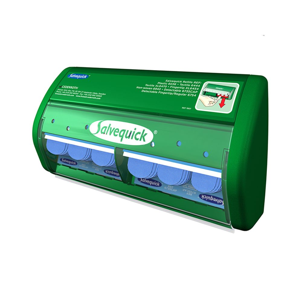 Salvequick pleisterdispenser, blauw detecteerbaar 6735