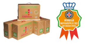 Kartonnen BHV-doos wint Inspiratieprijs van Het Oranje Kruis