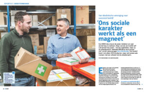 Sociale onderneming deBesteEHBOdoos staat centraal in magzine NLWerkt van UWV