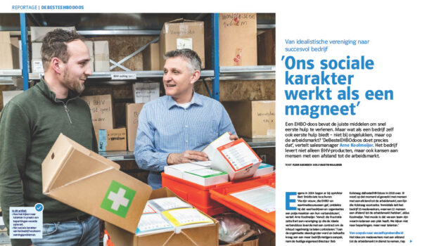deBesteEHBOdoos uitgelicht in magazine NLWerkt van UWV