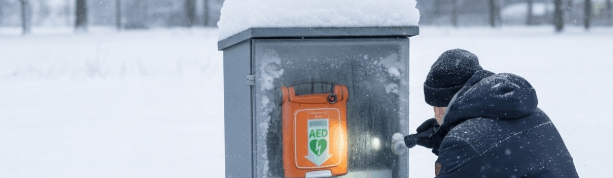 Bescherm uw AED tegen weersinvloeden